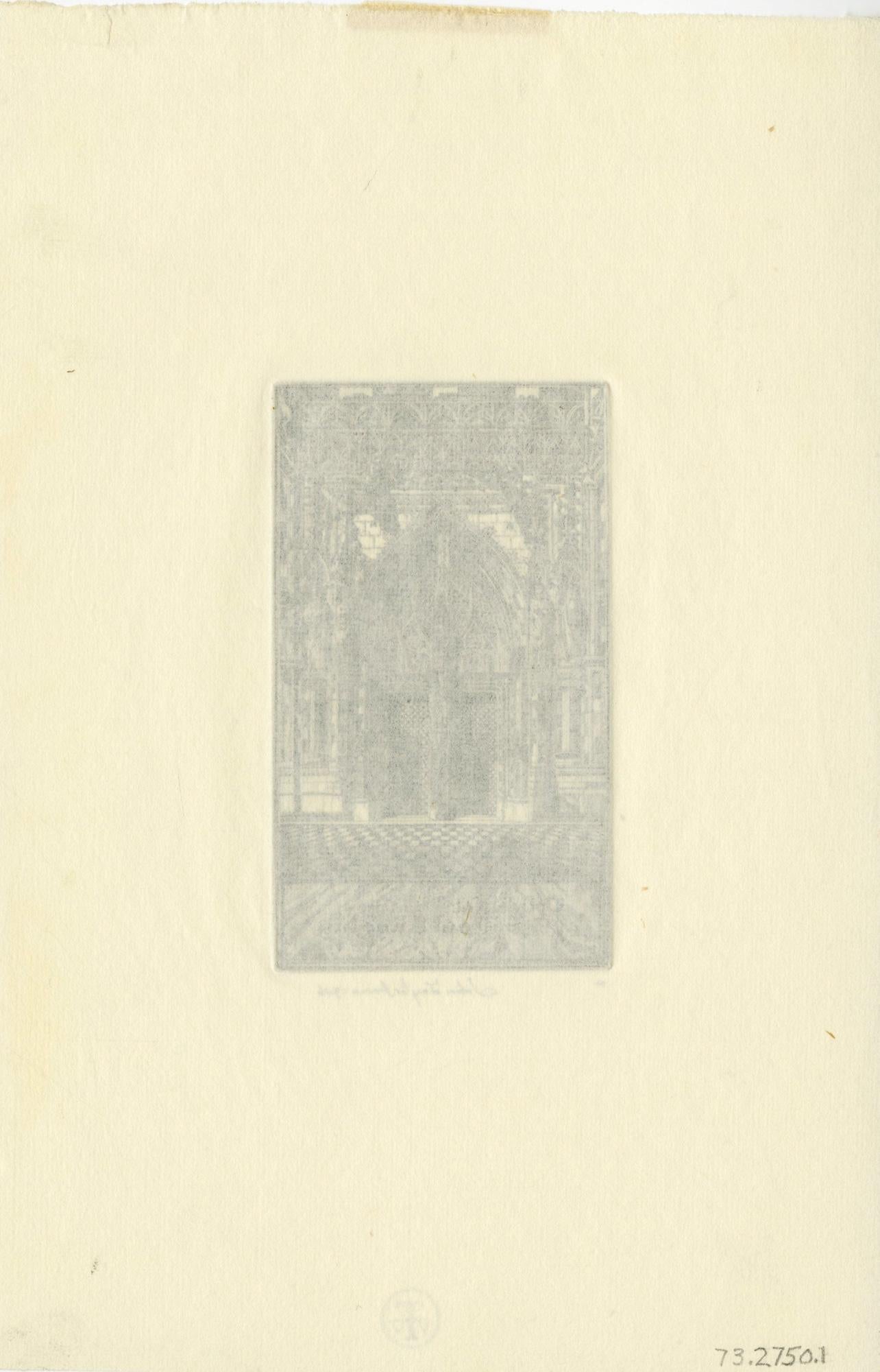 Precious Stones – South Transeptal Portal, Church of Notre Dame des Andelys - American Modern Print by John Taylor Arms