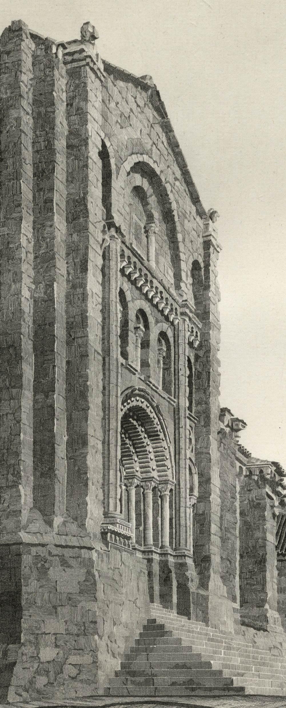 Puerta del Obispo ( Romanesque Spanish Cathedral) - Print by John Taylor Arms