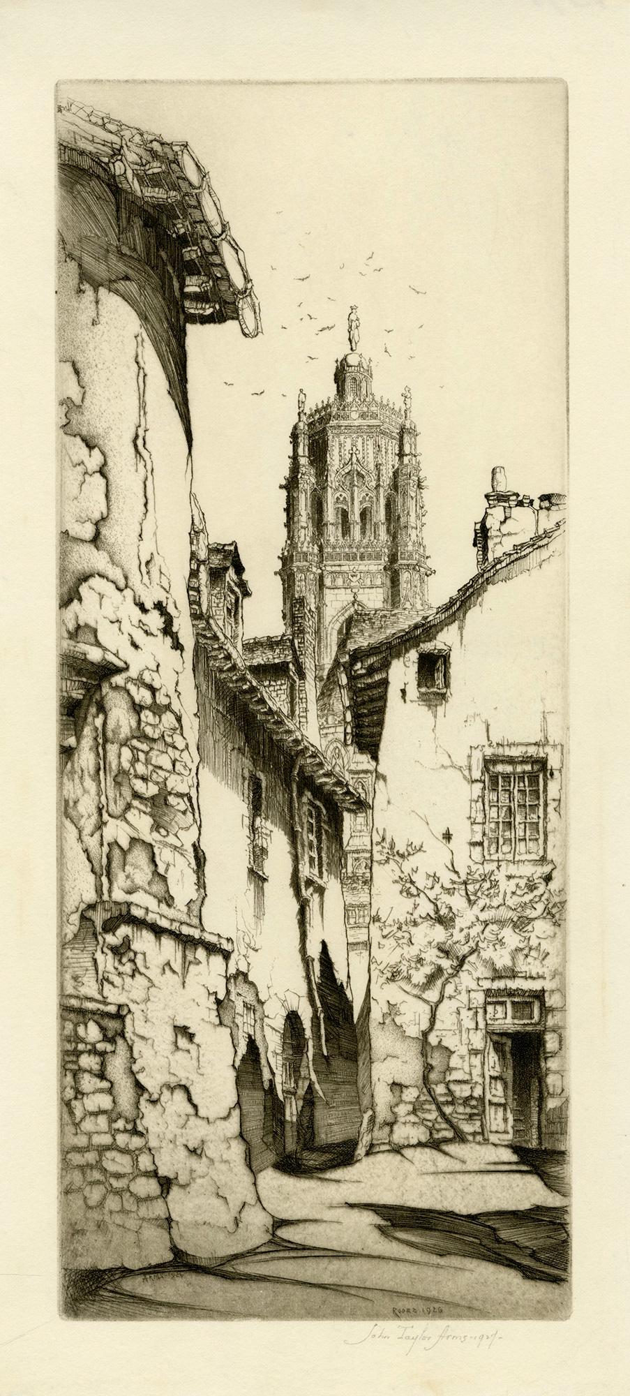 Rodez; The Tower of Notre Dame - Print by John Taylor Arms