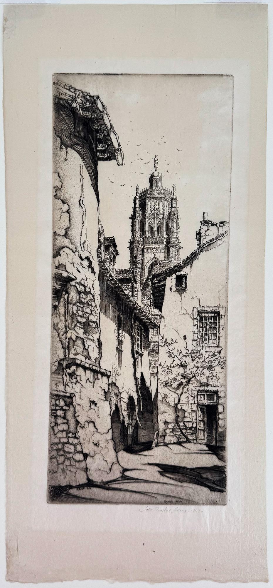 Rodez (The Tower of Notre Dame) - Print by John Taylor Arms