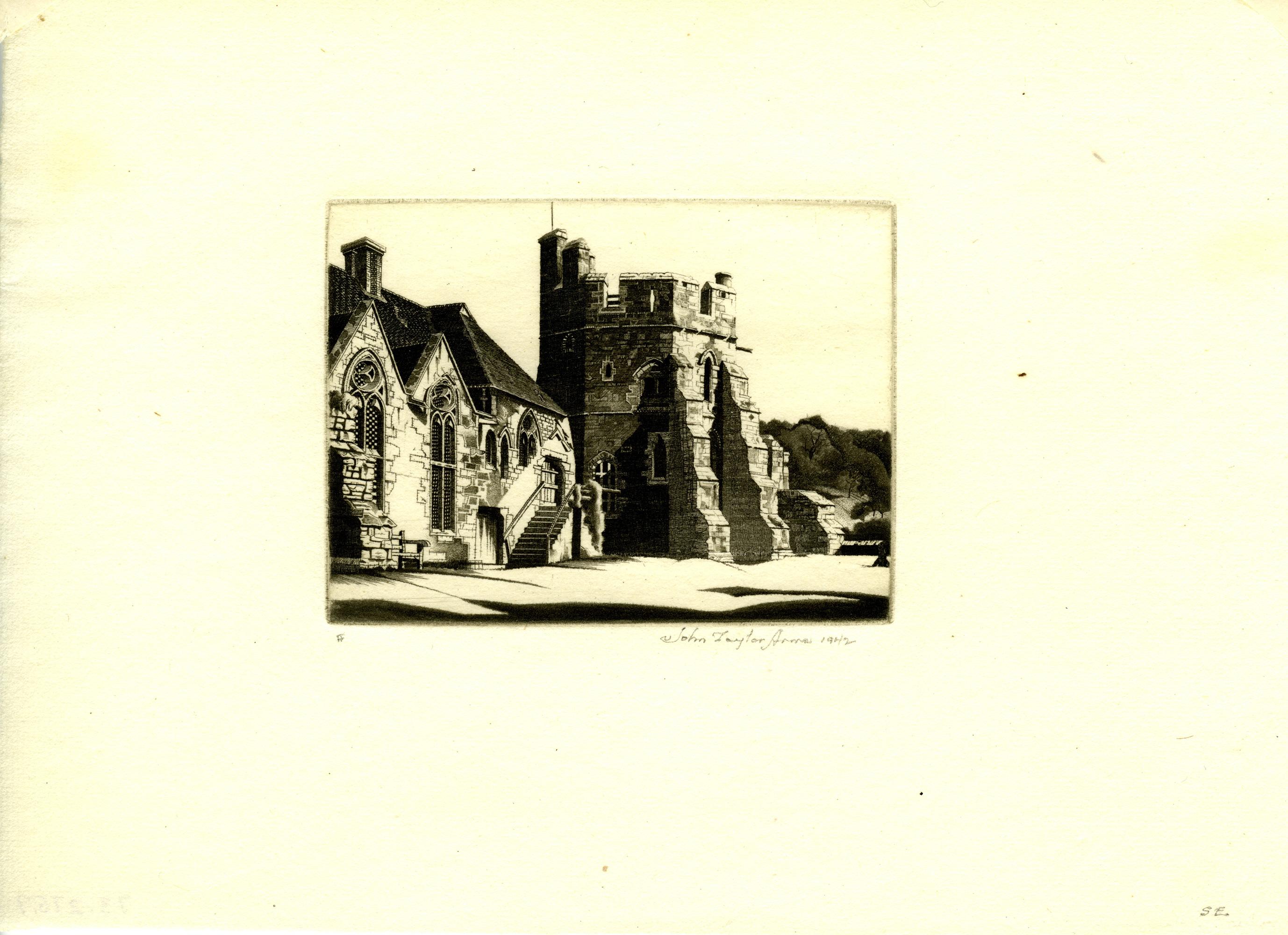 Stokesay Castle - Print by John Taylor Arms