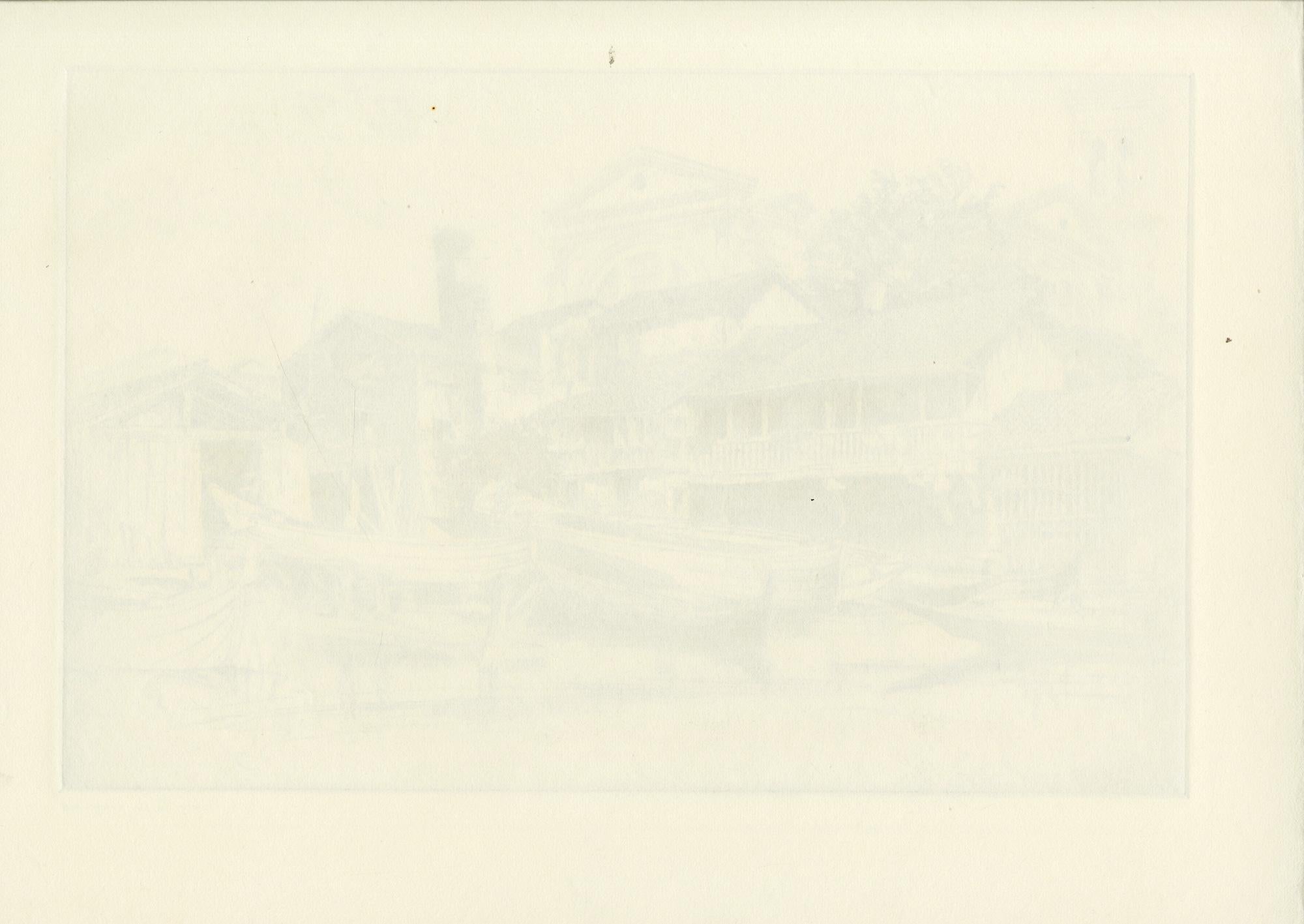 El astillero de los constructores de barcos, San Trovaso - Print de John Taylor Arms