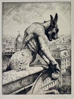 Gargoyle und sein Kirschbaum