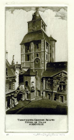 Vintage Thirteenth Century Belfry; Hôtel De Ville, Abbeville