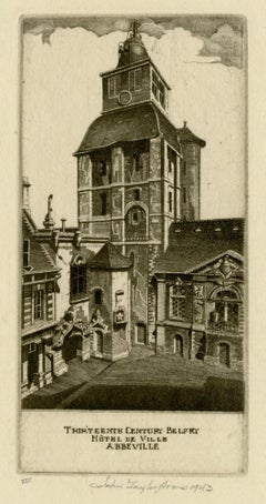 Vintage Thirteenth Century Belfry; Hôtel De Ville, Abbeville