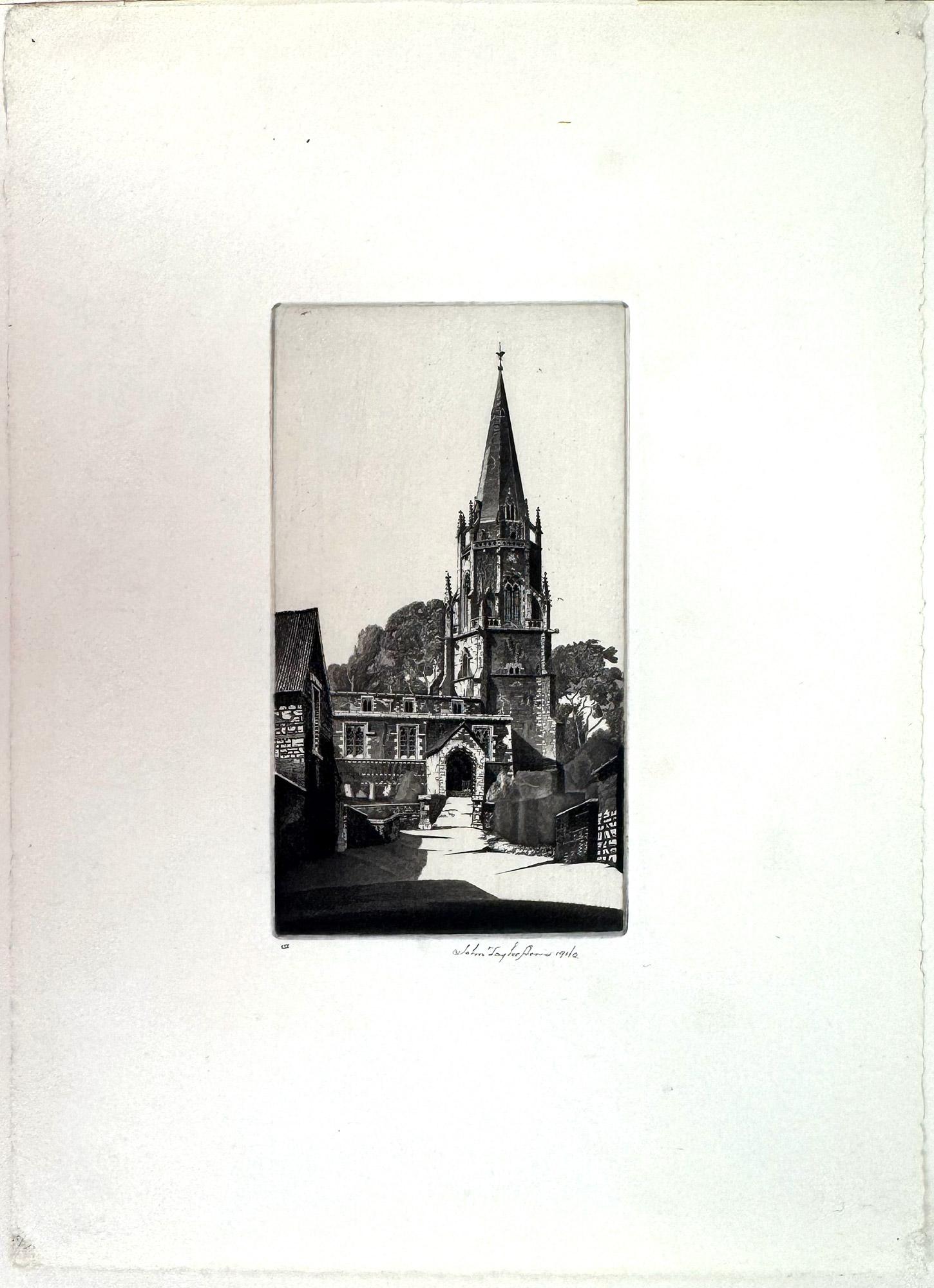 Wilby Church's Northamptonshire – Print von John Taylor Arms