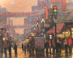 Contemporary Impressionist Artist John Terelak Cityscape Painting