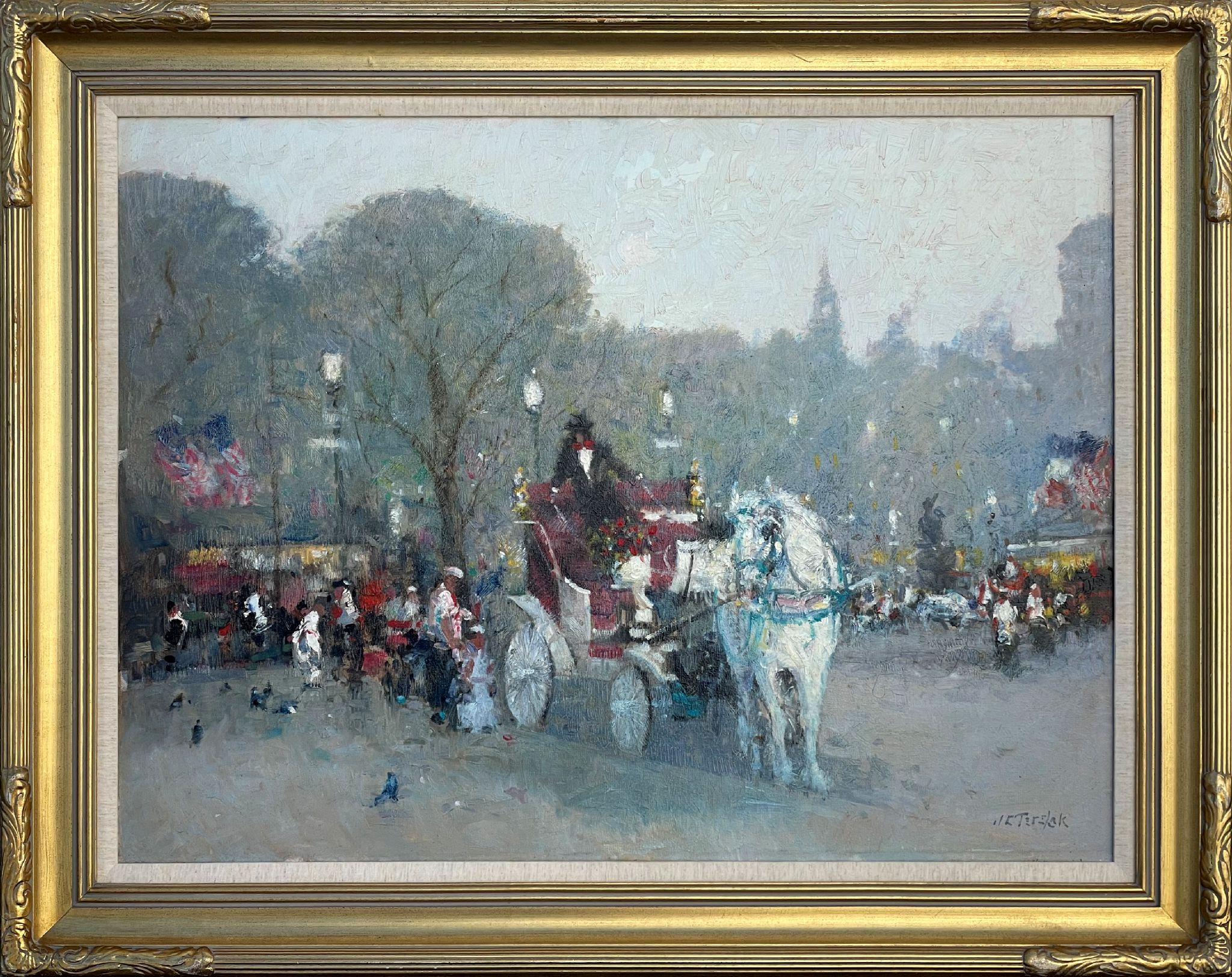Une balade dans le parc - Painting de John Terelak