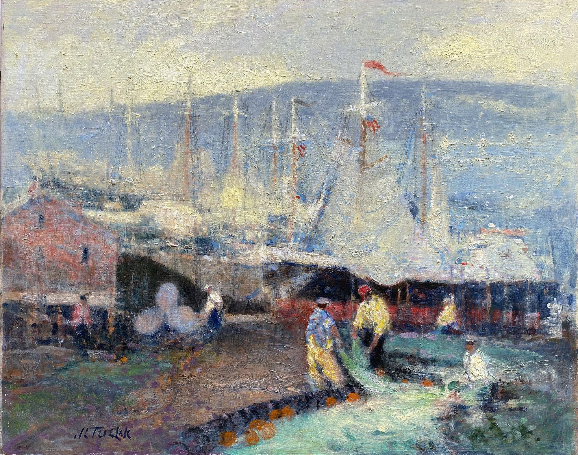 Figurative Painting de John Terelak - Pescadores
