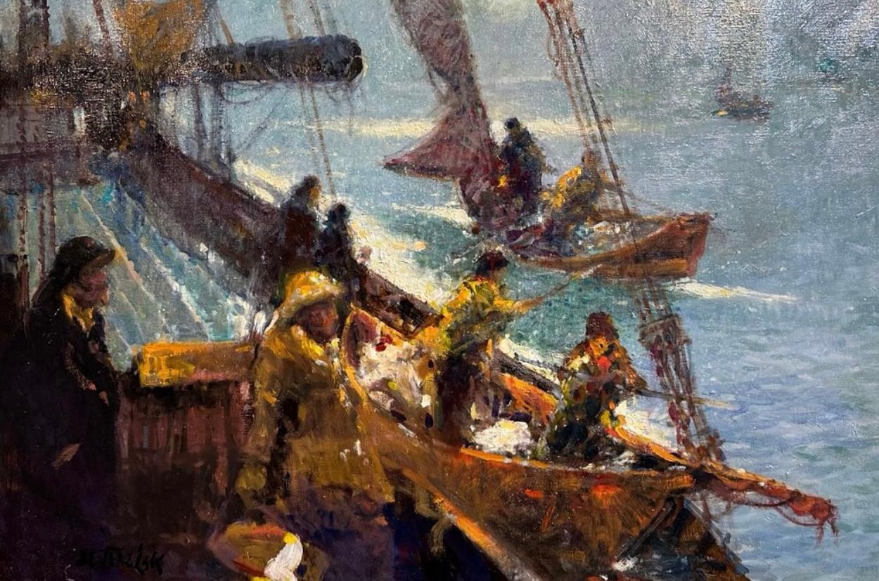 En las Grandes Orillas - Painting impresionista estadounidense de John Terelak