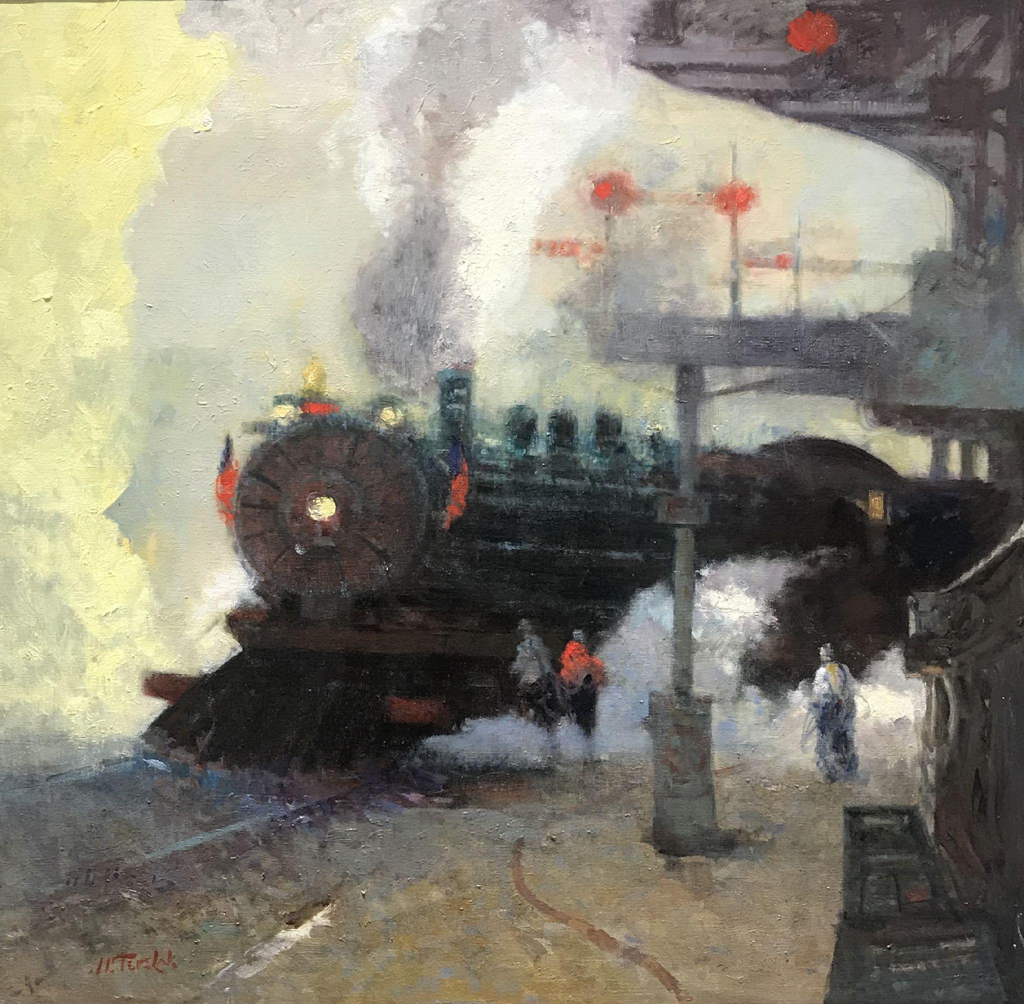 Steaming Up - Painting by John Terelak