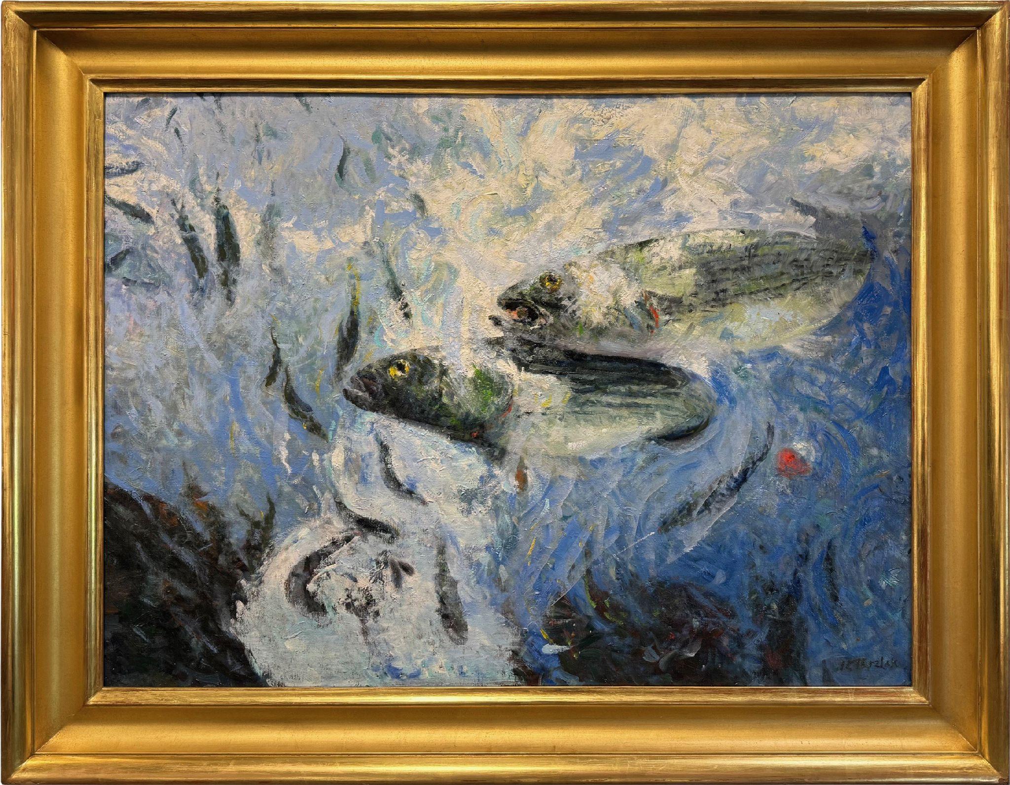 Lubina rayada - Painting de John Terelak