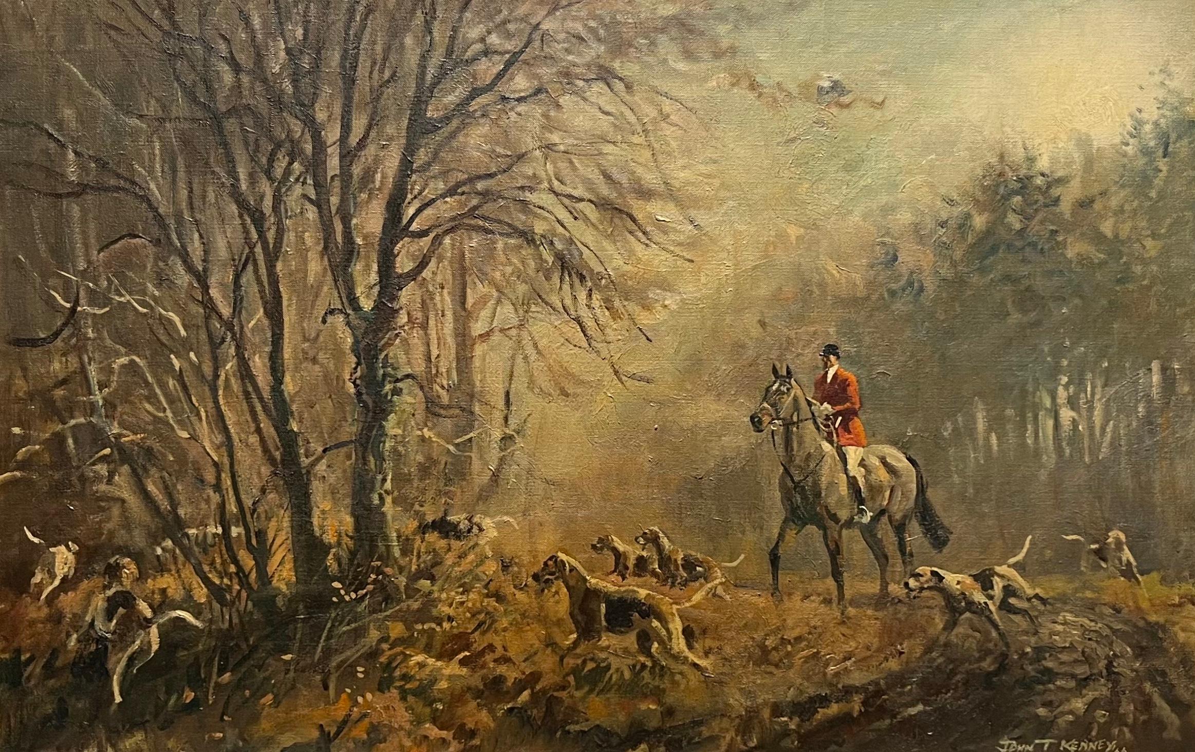 The Fernie Cub hunting - Painting by John Theodore Eardley Kenney