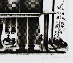 "Famiglia di sei", Litografia originale firmata da John Thomas Biggers