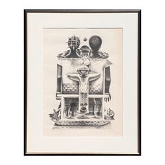 "Sacra Famiglia" Litografia figurativa in bianco e nero Edizione 89/100