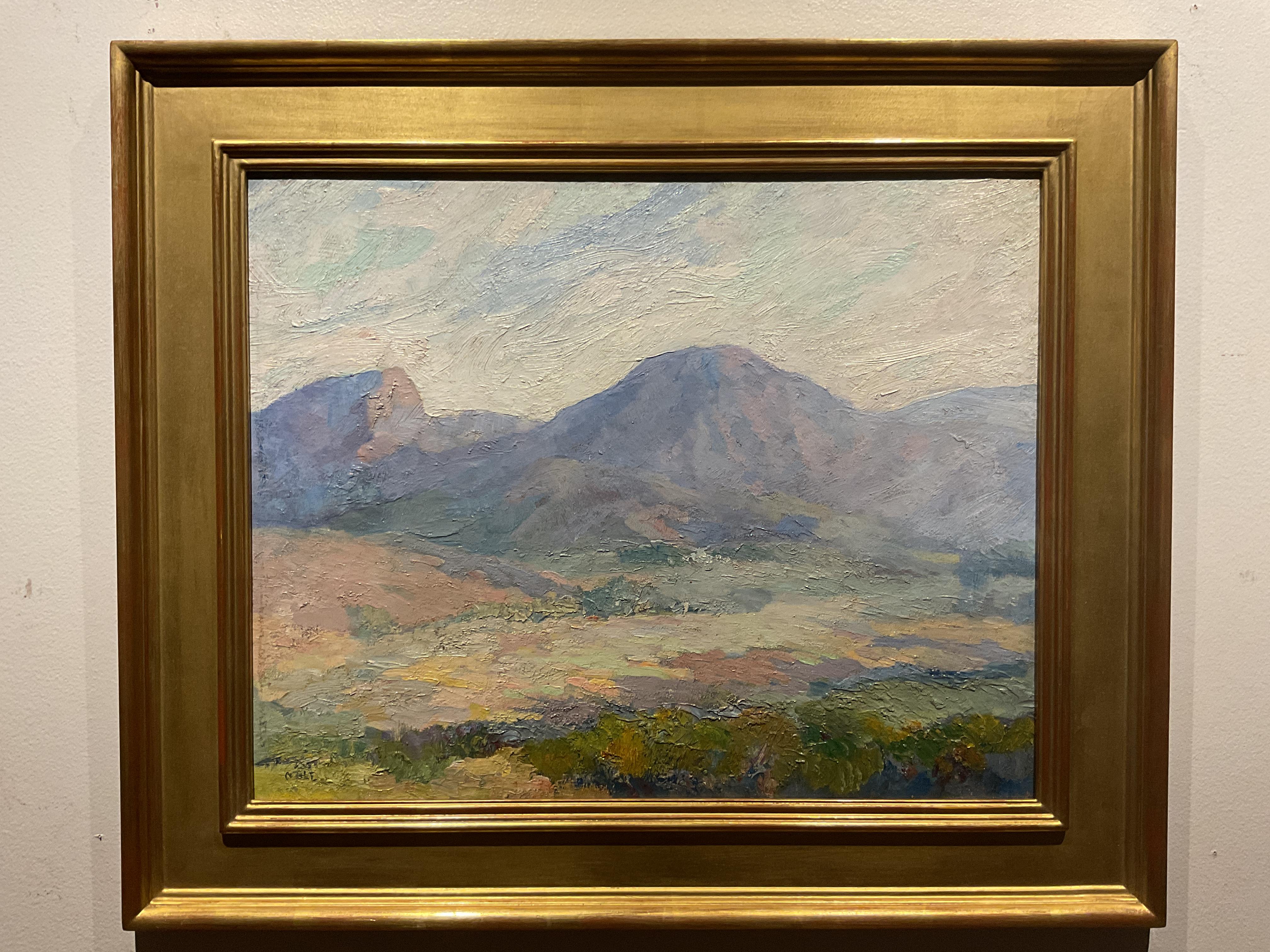 Lovely California Landscape Painting by listed artist John Thomas Nolf, ca 1920s