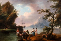 Fisherfolk décharge l'attelage des jours