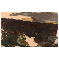 John Thorgren, Swedish Artist, Oil on Canvas, Modernist Landscape