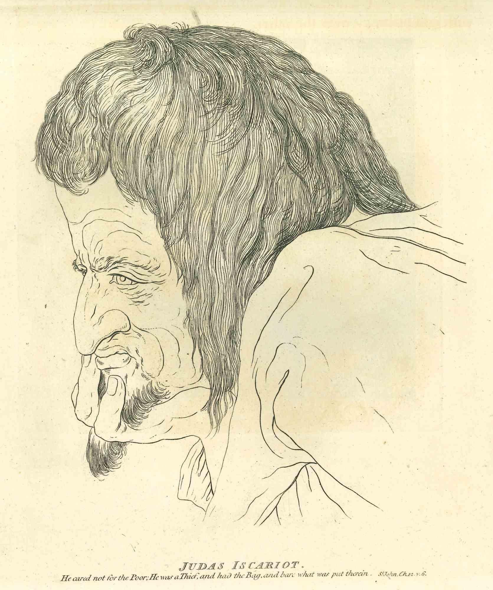 Portrait of a Man - Original Etching by John Thornthwaite - 1810 For Sale 1