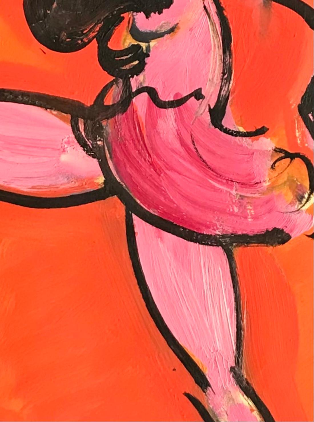 Dancer by John Torcapel - Gouache on paper 38x43 cm For Sale 4