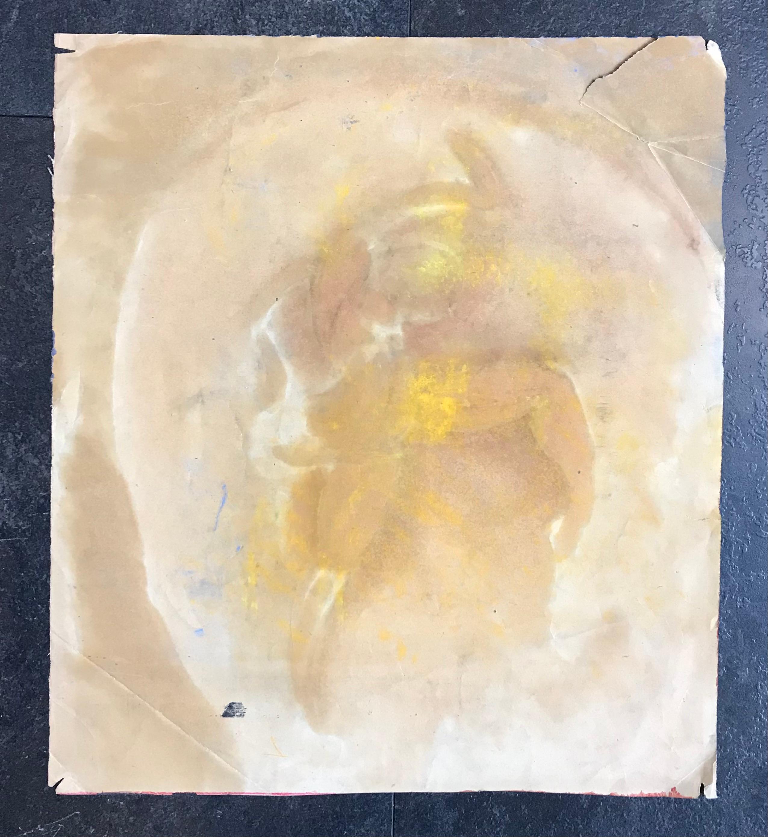 Dancer by John Torcapel - Gouache on paper 38x43 cm For Sale 5