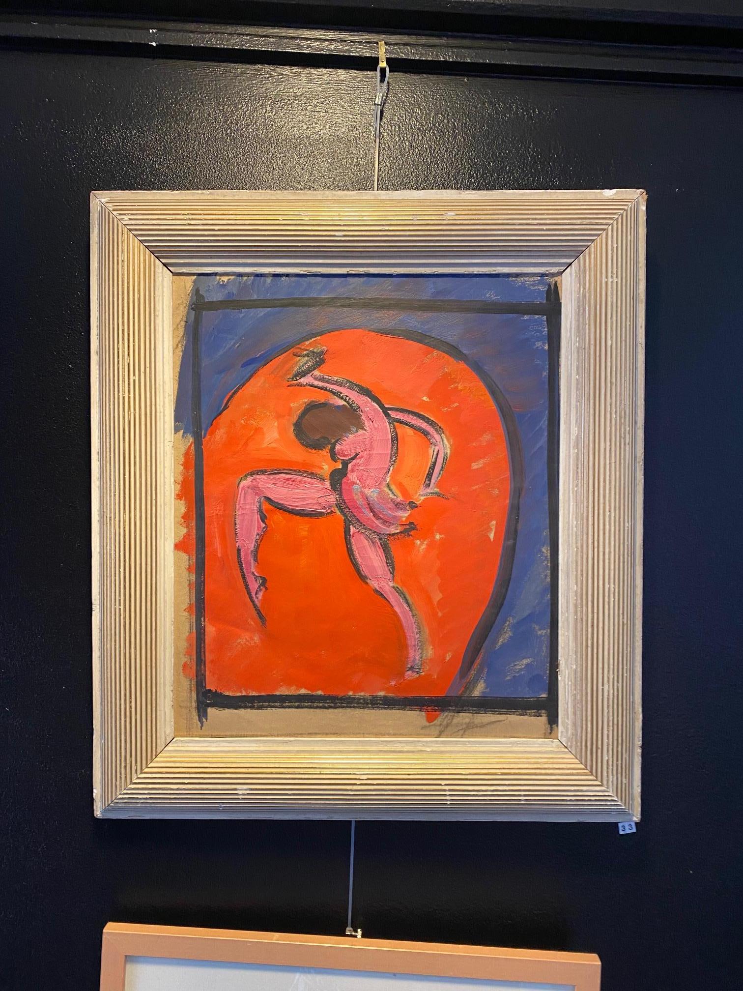 Ballerina n°3 di John Torcapel - Guazzo su carta 41x37 cm in vendita 2