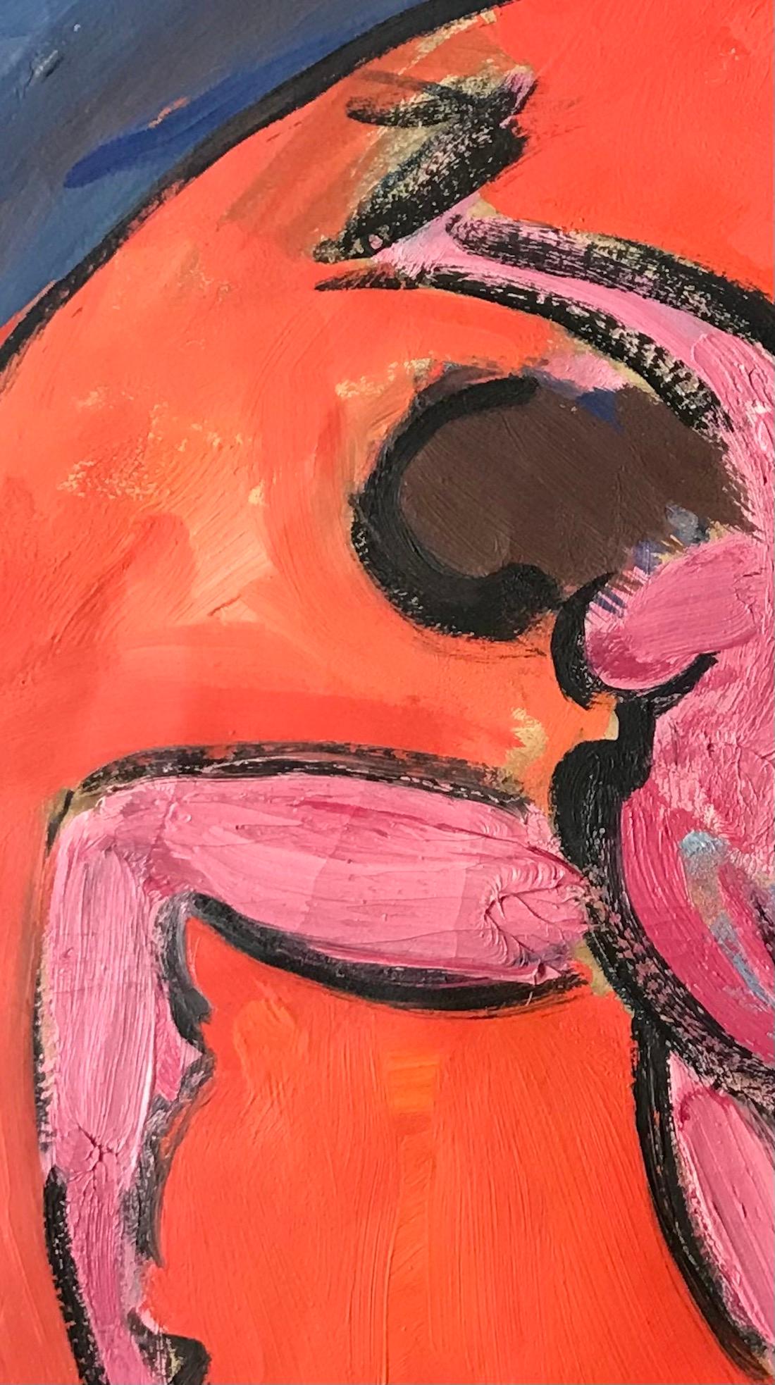 Ballerina n°3 di John Torcapel - Guazzo su carta 41x37 cm in vendita 5