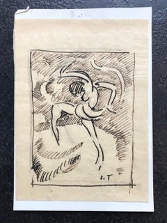 Exercise de John Torcapel - Encre sur papier 13x17 cm