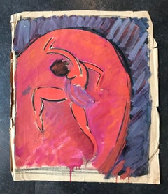 Great dancer de John Torcapel - Gouache sur papier 58x50 cm