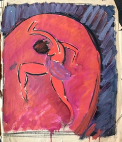 Great dancer by John Torcapel - Gouache on paper 58x50 cm