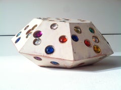 White and Multi-Color Gem, John Torreano