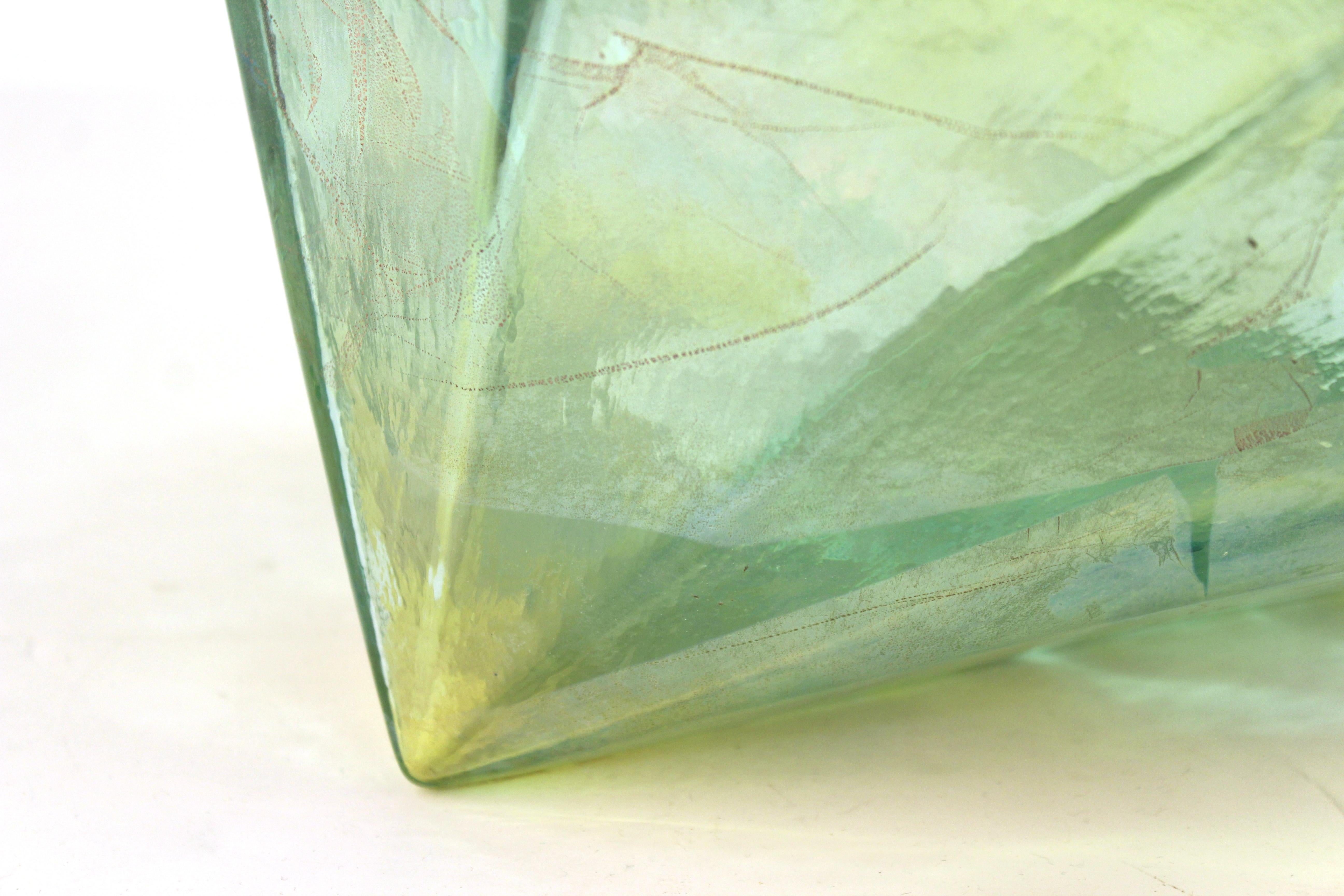 John Torreano Modern Faceted Jewel Art Glass Sculpture or Vase 2
