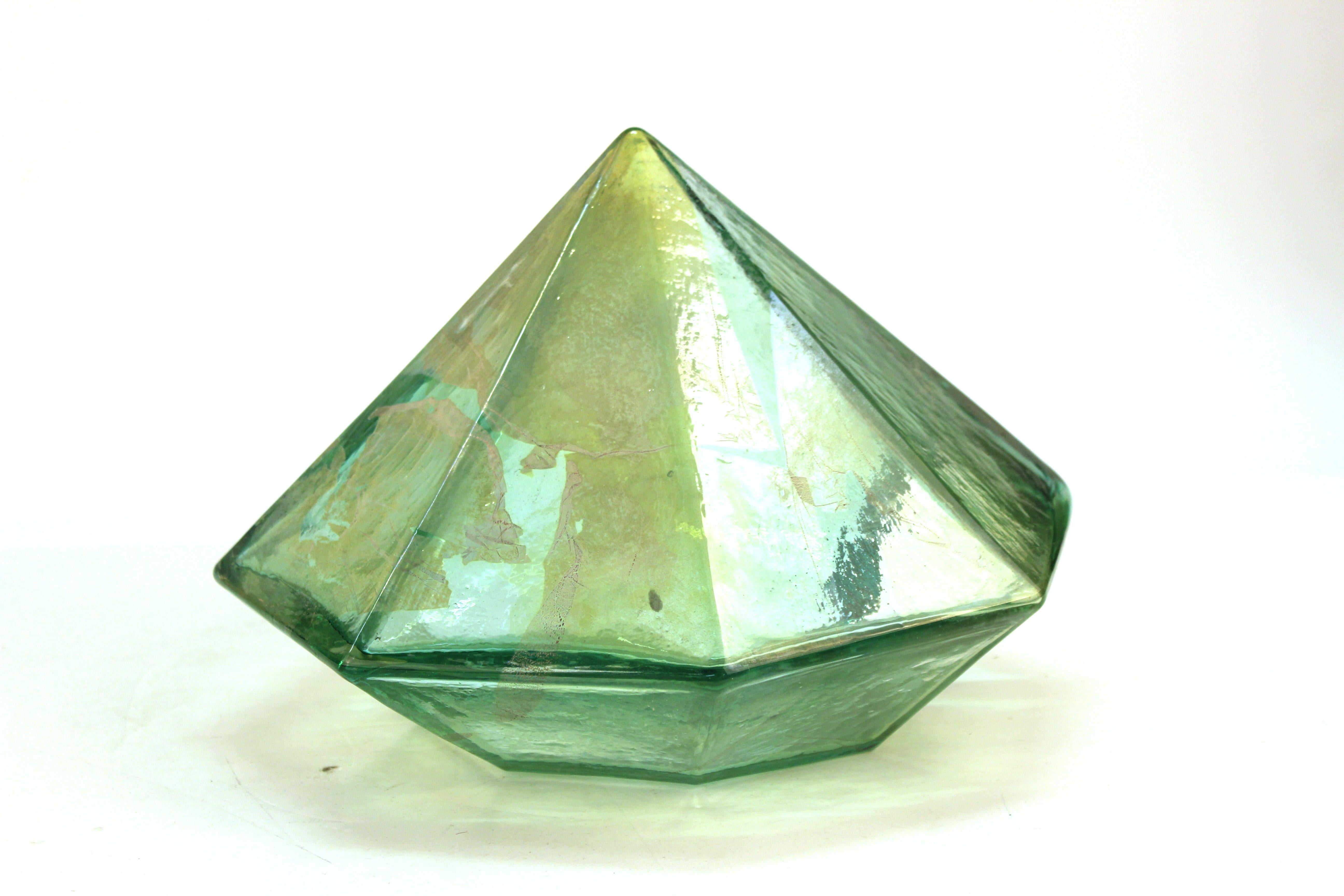 John Torreano Modern Faceted Jewel Art Glass Sculpture or Vase 3