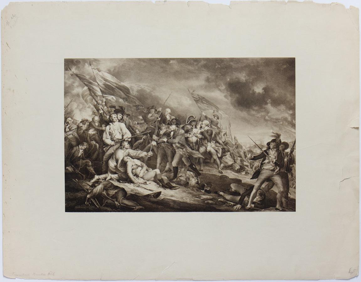 John Trumbull Portrait Print - The Death of General Warren at the Battle of Bunker's Hill, June 17, 1775