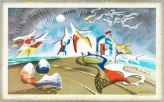 John Tunnard, Holiday, S.P.18., from School Prints Ltd., 1947 (after)