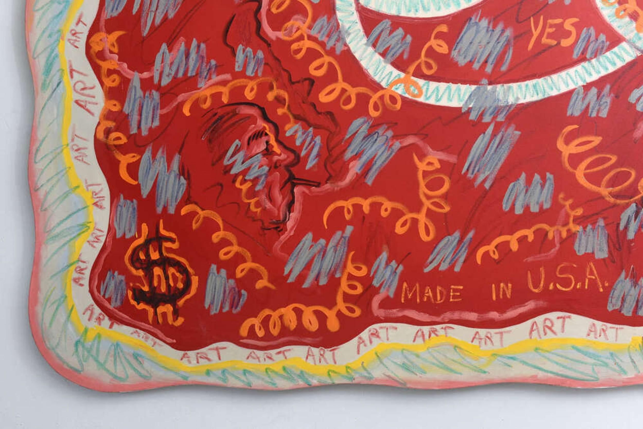 John Tweddle Monumentales amerikanisches Acryl auf Leinwand aus der Mitte des Jahrhunderts (Handgefertigt) im Angebot
