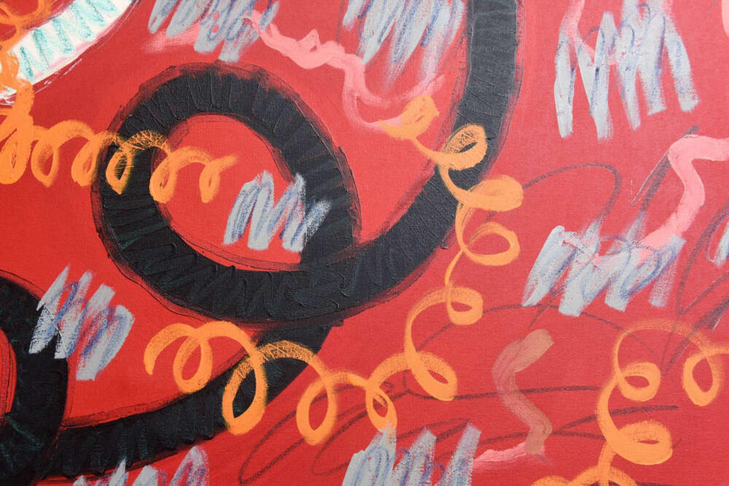 John Tweddle Monumentales amerikanisches Acryl auf Leinwand aus der Mitte des Jahrhunderts im Angebot 2