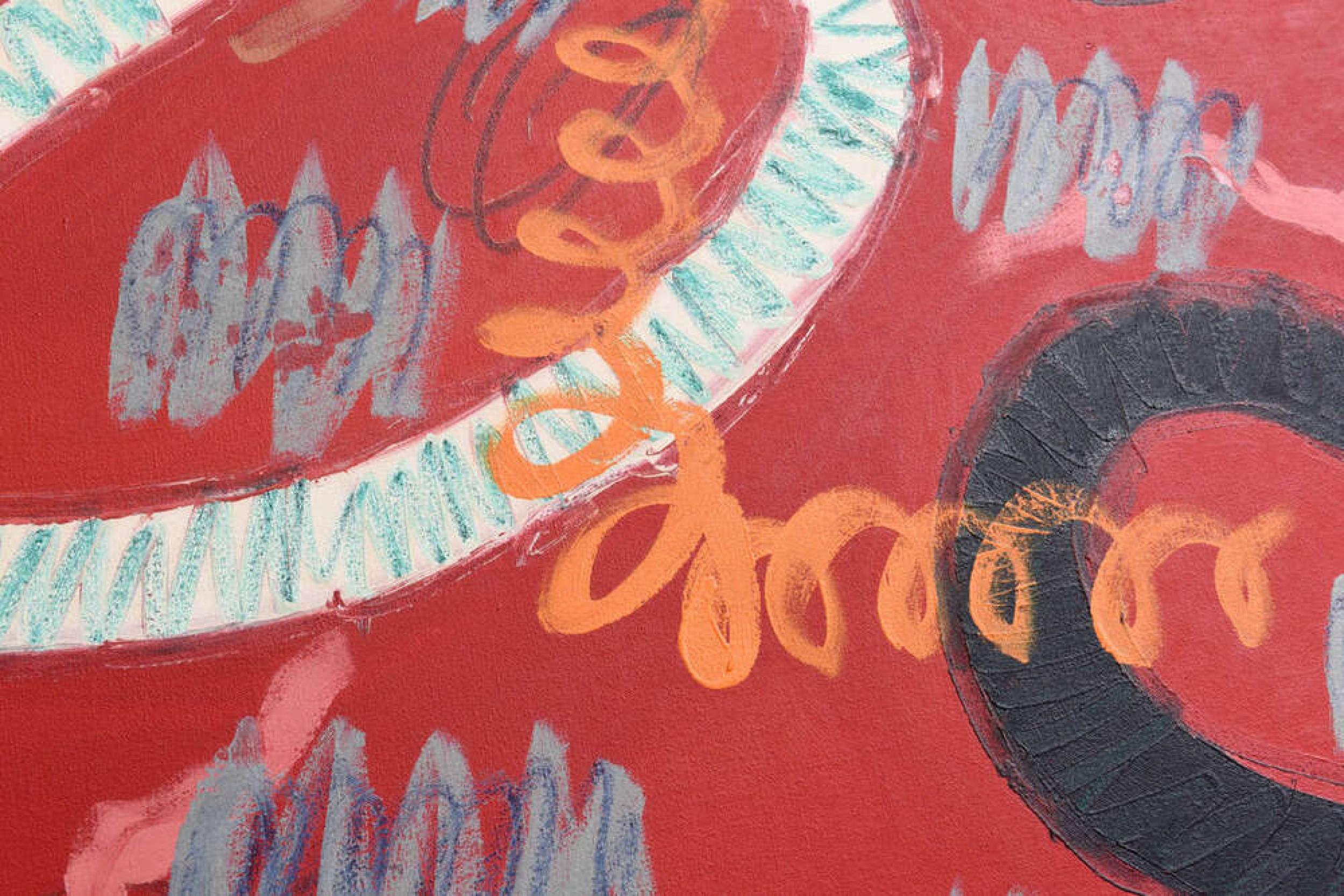 John Tweddle Monumentales amerikanisches Acryl auf Leinwand aus der Mitte des Jahrhunderts im Angebot 3