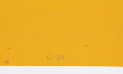 "CM", Silkscreen with Collage by John Urbain