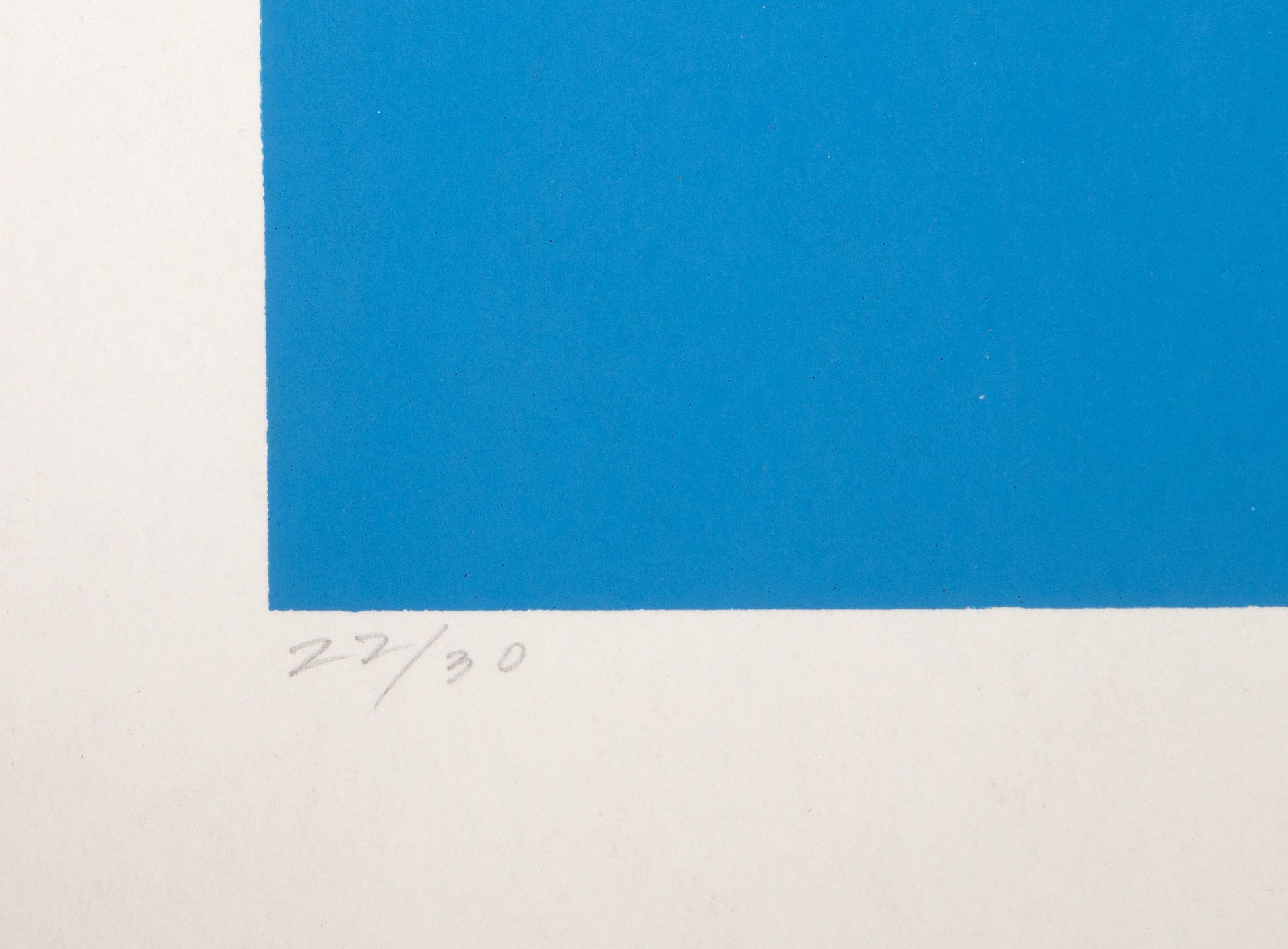 Iceberg, serigrafia moderna, collage e foglia d'oro di John Urbain 2