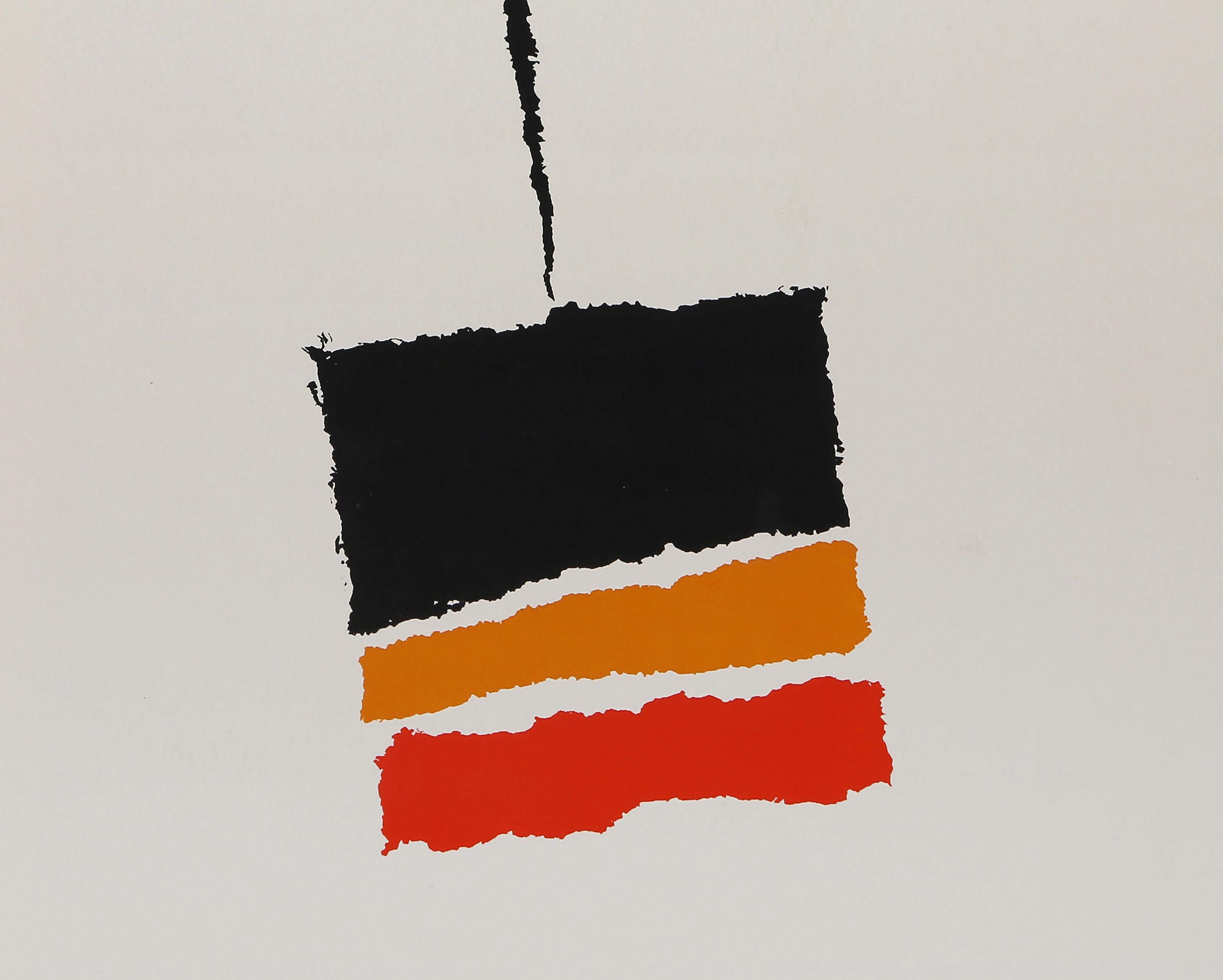 Pendulum, Modern Lithograph by John Urbain For Sale 1