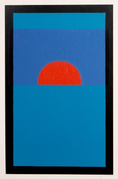 Red Sun, Minimalist Screenprint by John Urbain