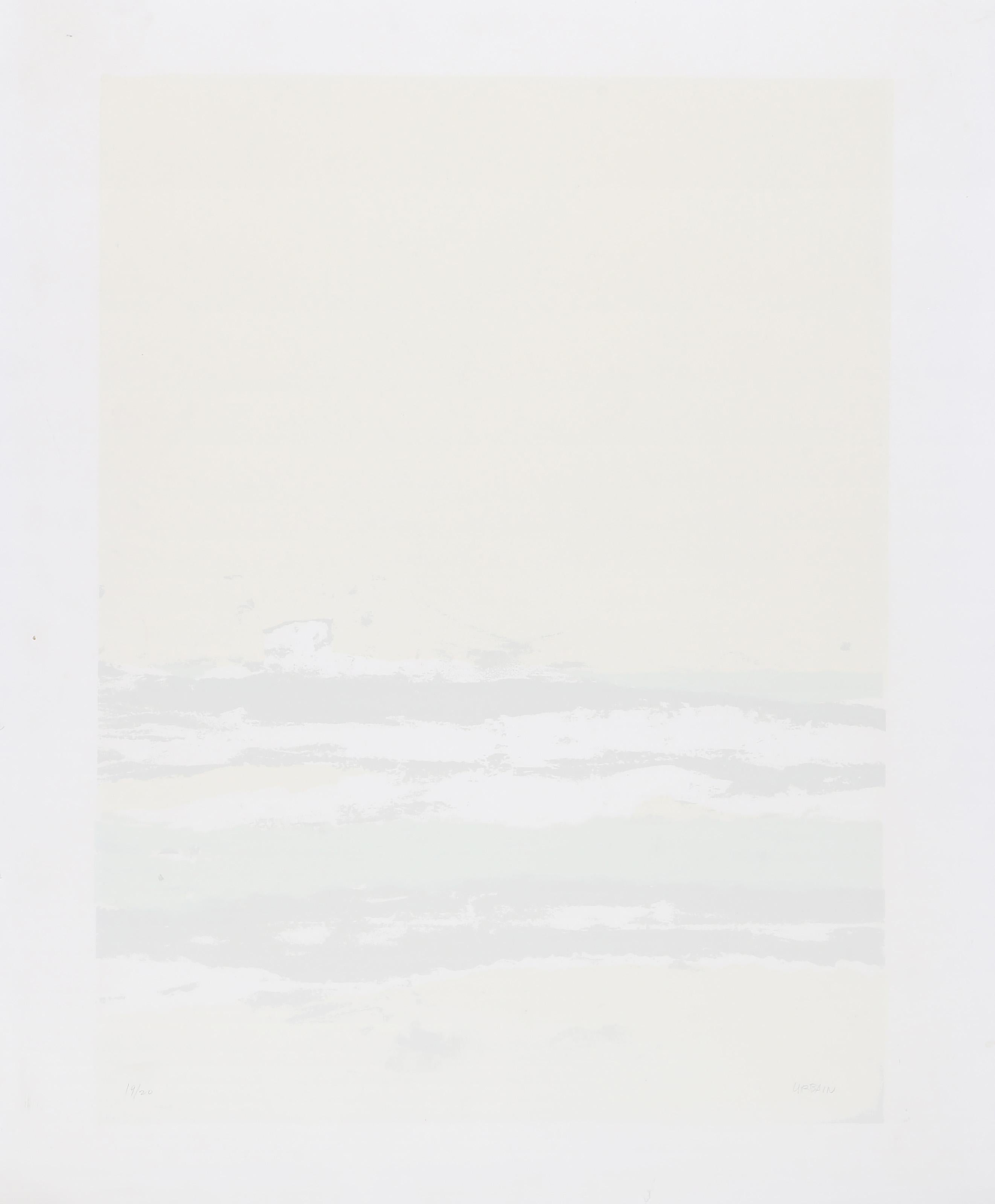 Winterscape, Modern Screenprint by John Urbain For Sale 2