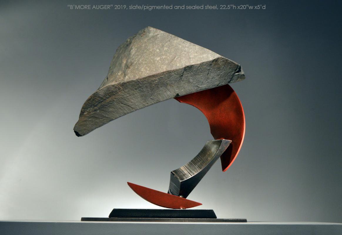 John Van Alstine Figurative Sculpture - B'more Auger