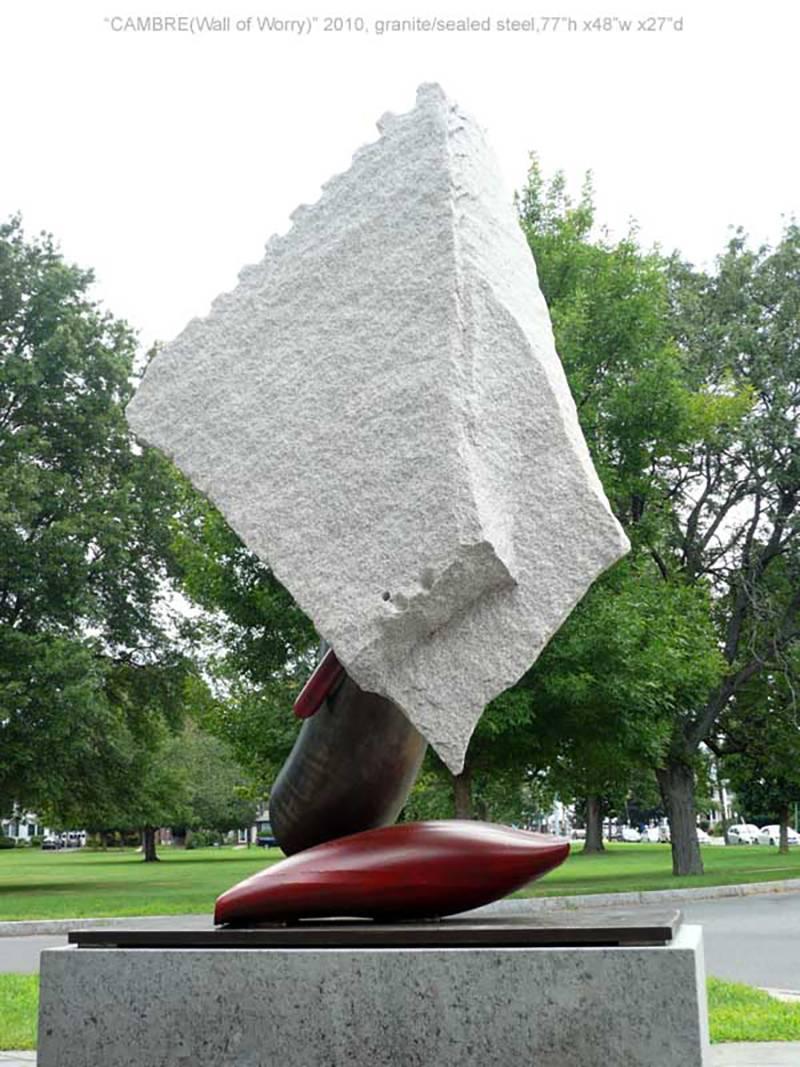 Cambre V (Wall of Worry) - Sculpture by John Van Alstine