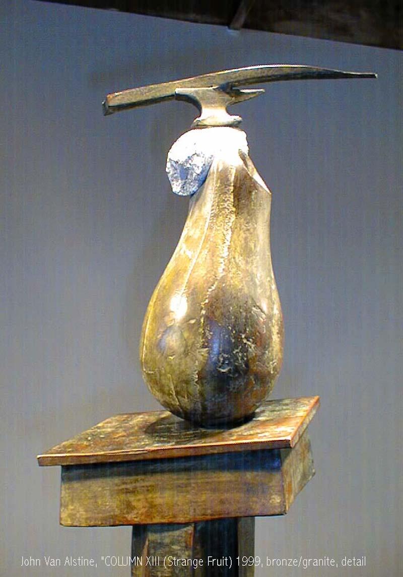 COLUMN 12 (Strange Fruit) - Abstract Sculpture by John Van Alstine
