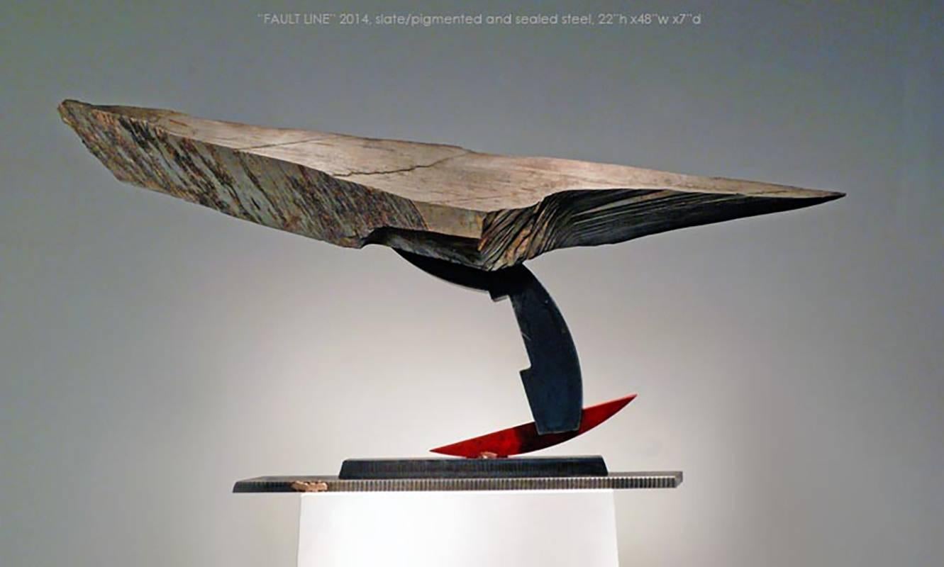 FAULT LINE - Abstract Expressionist Sculpture by John Van Alstine