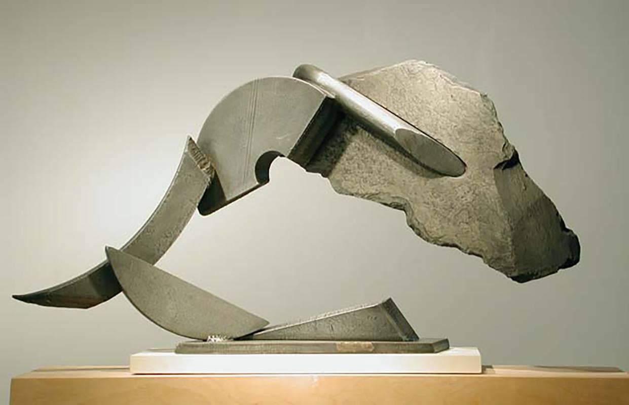 FLECHE - Beige Abstract Sculpture by John Van Alstine