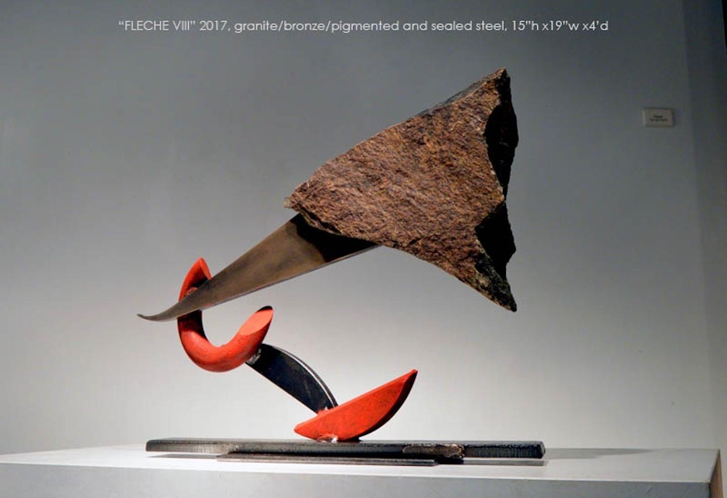 Fleche VIII - Abstract Geometric Sculpture by John Van Alstine