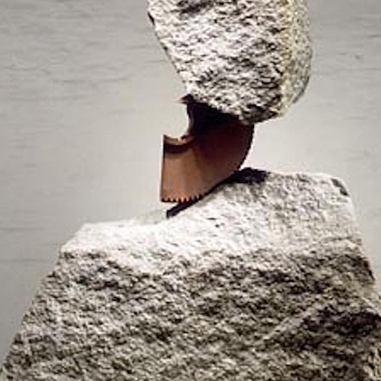 Hook - Gray Abstract Sculpture by John Van Alstine